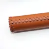 Capa de Guidão Retrô Costurada à Mão para Bicicleta Capa de Guidão de Couro Macio de Alta Elasticidade Capa de Guidão de Couro para Bicicleta de Estrada Dobrável Capa de Guidão de PU para Bicicleta Dead Fly