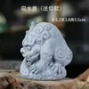 Figuritas de Animales Auspiciosos de Piedra Azul Imitación, Decoraciones para Paisajes en Miniatura de Tanques de Peces de Jardín, Pequeños Adornos de Pixiu y Tortuga Estilo Chino