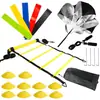 Escalera de Agilidad para Entrenamiento de Fútbol Transfronterizo Bolsa para Discos de Logo Círculo de Resistencia Cuerda de Escalera Set de Entrenamiento de Fútbol