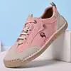 Novo Estilo Sapatos Femininos de Couro Genuíno com Solado Macio, Sapatilhas Versáteis e Respiráveis, Estilo Casual de Cano Baixo, Fonte de Mercadorias 1688, Dropshipping Disponível