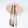 Temu Xiyin Venda Quente Extensão de Cabelo Colorida Infantil Peruca Acessórios de Cabelo Corda Colorida Trançada Adorno de Cabeça Elástico com Contas Artefato para Trançar Cabelo