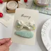 Pinza Sencilla Floral Azul Primavera, Accesorio de Cabello Fresco y Sencillo para Niños, Pinza para el Cabello de Niña para la Parte Trasera de la Cabeza, Adorno para el Cabello