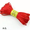 Pulsera de nudo de maíz No. 5 No. Cuerda para colgante tejida a mano DIY de 7 nudos material para pulsera de cuerda roja Jade Negro