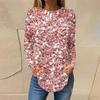 2023 Europeo y Americano Amazon otoño e invierno Nuevo suéter de camisa de manga larga estampada ropa de mujer AliExpress casual cuello redondo manga larga