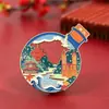 Ímãs de Geladeira Personalizados para Viagem à China Jinan Qingdao Zhanqiao Praça 4 de Maio Souvenirs da Cidade Tendência Nacional Ímãs de Metal