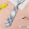 Gravata Pequena JK Feminina Estilo Faculdade Preguiçoso Xadrez Japonês Uniforme Camisa Gravata Borboleta Estudante Ins Tendência Livre Curta