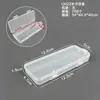 Caja rectangular transparente de plástico transfronteriza para accesorios de joyería y almacenamiento de artículos, caja de embalaje para piezas de ferretería, venta al por mayor de fabricante