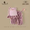 Conjunto Feminino 2026 Verão Novo Fashionável Poá Princesa para Bebês Estilo Coreano Sem Mangas Conjunto de Duas Peças