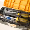 Caja de herramientas de plástico engrosada, caja de piezas portátil de múltiples celdas, caja de almacenamiento multiusos para reparación de automóviles, caja de almacenamiento Nueva