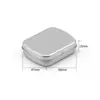 Caja de embalaje para unidad de memoria USB caja cuadrada de hojalata ventana deslizante cable de datos accesorios para auriculares joyería al contado caja pequeña de hierro