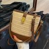 Bolsa de Palha Tecida para Mulheres 2023 Novo Design de Nicho Bolsa Transversal de Verão Versátil Bolsa de Ombro de Alta Qualidade Bolsa Saco