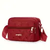 Bolso cruzado de mujer moderno y sencillo, color liso, casual y versátil, bolso cuadrado pequeño multicapa, tela Oxford, adecuado para ir al trabajo y uso diario