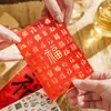 Conjunto de Cartão de Cumprimentos e Envelope Série Bênção Baifu Momo - Cartão de Mensagem de Presente com Texto de Bênção Estilo Chinês