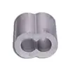 Cabo de Aço Manga de Cobre Braçadeira de Prensagem Furo Duplo Fivela de Cobre em Oito Manga de Cobre Cabo de Aço Clipe de Cobre Tubo de Cobre Oval Manga