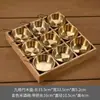 Set Creativo de Vajilla de Nueve Compartimentos para Restaurantes Comerciales de Hot Pot y Barbacoa, Plato con Guarniciones, Bandeja de Bambú, Plato de Exhibición Dividido