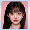 Amor Burbuja Tatuaje Facial Pegatina Maquillaje de Imitación Rosa Dibujo Animado Lindo Performance Cita Maquillaje Facial de Niña Impermeable y de Larga Duración