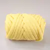 OHHIO nueva manta tejida a mano relleno de hilo secundario núcleo de gasa raya lana gruesa material para hacer mantas DIY alambre central