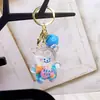 Llavero Oso Graffiti Líquido Colgante para Llaves de Coche Decoración Creativa para Bolsas Pequeñas Lindo Graffiti Líquido