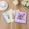 Algodão 30cm estampado senhoras lenço crescente borda DIY retro nostálgico vento suor absorvente refrescante lenço atacado