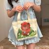 Bolso de Lona de Moda para Mujer 2026 Nuevo Modelo Bolso Tote Bolsa para Lonchera Minibolsa de Mano Bolsa para Almuerzo de Estudiante y Viajero al por Mayor