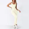 Pantalones de Rosca Europeos y Americanos con Almohadilla en el Pecho Traje Deportivo Elástico Sin Costuras Ajustado Traje de Yoga para Fitness