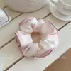 Goma para el pelo de estilo coreano, rosa dulce, azul, floral, para mujer, nuevo estilo de primavera, goma para el pelo, goma para el pelo suave para uso diario, accesorios para el pelo