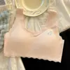 Chaleco con Copa Fija Personalizado para Niños Adolescentes, Ropa Interior para Niñas en Periodo de Desarrollo, Sujetador para Niñas Mayores, Estudiantes de Primaria y Estudiantes de Secundaria
