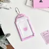 Porta-Cartão Animal Borrado Original 3 polegadas Porta-Cartão de PVC Porta-Cartão Caça às Estrelas Cartão Pequeno Armazenamento Aleatório de Cartões Bolsa para Cartões Capa Protetora para Porta-Cartões