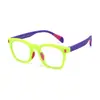 2026 Nuevo Modelo Gafas Profesionales para Niños Anti-Luz Azul Monturas de Silicona Ultraligeras para Niños Monturas Infantiles de Moda Krf618