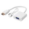 Cable Adaptador HDMI a VGA con Audio y Fuente de Alimentación para Computadora Pantalla de Video de Alta Definición 1080P Conversión de HDTV a VGA