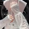 Mangas de Encaje Estilo Hada de Seda de Hielo con Protección Solar para Mujer, Transpirables y Delgadas para Verano, Mangas Sueltas para Conducir, Protección UV para Exteriores