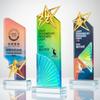 Troféu de Cristal Colorido Atmosfera de Alto Padrão Funcionário Destaque Campeão de Basquete Medalha Criativa Infantil Comemoração