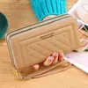 Cartera Larga para Mujer Modelo Nuevo 2025 Simple y Elegante Cremallera Única Gran Capacidad Billetera de Mano Multifuncional