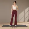 Calças de yoga flare com forro de fleece para outono e inverno para mulheres petites, leggings tubarão de cintura alta, calças boca de sino para fitness que levantam o bumbum e emagrecem
