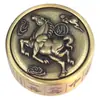 Spinner Fidget Giratorio de Doble Cara con Relieve de Latón, Pieza de Mano de Mahjong para Atraer Riqueza y Ganar Dinero, Adorno Personalizable