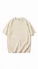 Comércio Exterior Camiseta Básica Cor Sólida Tamanho Plus Size Masculina e Feminina Camiseta de Camada de Base Manga Curta Algodão Puro Pesado Camiseta de Marca Tendência Atacado Personalização