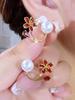 Oferta Especial Aretes de Perlas de Flor para Mujer 2023 Nuevos Aretes Populares Diseño Nicho Lujo Ligero Alta Gama Aretes Elegantes