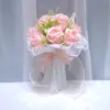196 Boda al Aire Libre Estilo Occidental Simulación Rosa Sosteniendo Flor Malla de Perlas Ramo de Mano Sosteniendo Flor Nupcial
