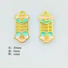 Adornos Festivos Estilo Chino Aleación Doble Cara Goteo de Aceite Accesorios de Ábaco Accesorios para Joyería DIY Colgante de Pulsera