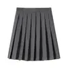 Comercio exterior transfronterizo, con servicio postventa, conjunto auténtico JK de dos piezas en color gris, uniforme escolar JK estilo marinero, falda plisada, falda de color liso