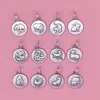 Colgante de Plata 999 de los Doce Signos del Zodiaco Conejo Perro Tigre Pulsera de Cuerda Roja Pulsera Tejida de Plata Esterlina para Pareja Accesorios Femeninos