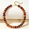 Cadena para Clavícula con Cuentas de Color Dopamina para Mujer de Gama Alta Lujo Ligero Nicho 2026 Nuevo Versátil Moda Collar Joyería