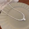 Collar de perlas con estrellas de color caramelo, moda dulce para chica, cadena para clavícula con corazón, verano, pequeño accesorio para mujer al por mayor