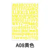 Adesivos de letras Transfronteiriços coloridos combinação de letras e números em inglês Adesivos DIY para copos de água e decoração de computador adesivos à prova d'água