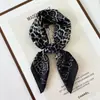 Bufanda de Seda con Estampado de Leopardo, Moda Europea y Americana Transfronteriza, Pañuelo Decorativo de Alta Gama, Pañuelo Cuadrado, Pañuelo para el Cuello, Accesorio de Ropa, Venta al por Mayor