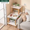 Mesa de Centro Nórdica Sala de Estar Apartamento Pequeño Mesa Lateral para Sofá Casa de Alquiler Dormitorio Estante de Almacenamiento de Mesita de Noche Mesa Cuadrada Gabinete Lateral Simple