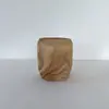 Arreglo floral, flores secas, jarrón de madera, decoración del hogar de casa de huéspedes estilo ins, mueble de vino, producto minimalista, adorno, artesanía de madera para sala de estar