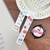 Adequado para Pulseira de Relógio Huawei Gt3/4/5/Gt6 Watch4567 Pulseira de Relógio Magnética de Silicone com Estampa Fofa de Gato Kt para Mulheres