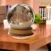 Impressão Plana Transfronteiriça 2D Plano Rotação 360 Graus Cena de Neve Casa de Pinguim Decoração de Mesa Interna e Externa Festival