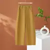 Pantalones casuales de pierna ancha, nueva colección otoño 2026, de cintura alta, versátiles, estilizan, pantalones de moda para mujer, corte holgado